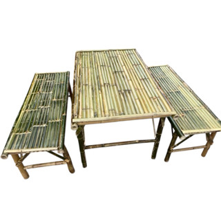 ชุดโต๊ะไม้ไผ่ ชุดหนึ่งจะมี 3 ชิ้น สินค้าประกอบสำเร็จพร้อมใช้…