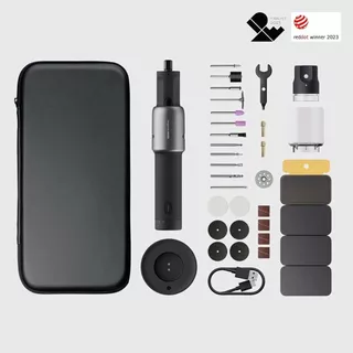 HOTO 35in1 Rotary Tool Kit ชุดเครื่องมือโรตารี่แบบไร้สาย 4V มาพร้อมความเร็วปรับได้ 5 ระดับ เจาะ ตัด ขัด เจียร ครบจบในตัว