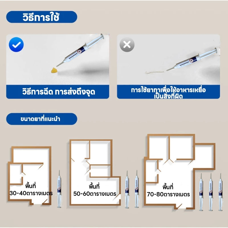 🐜ฆ่ามดได้ทุกสายพันธุ์🐜ยาฆ่ามด เจลกําจัดมด ยาหยอดมด ไล่มด เจลฆ่ามด ตายยกรัง ใช้เวลาเพียงคืนเดียวฆ่าให้ตายมดทั้งหมด - รูปที่ 4