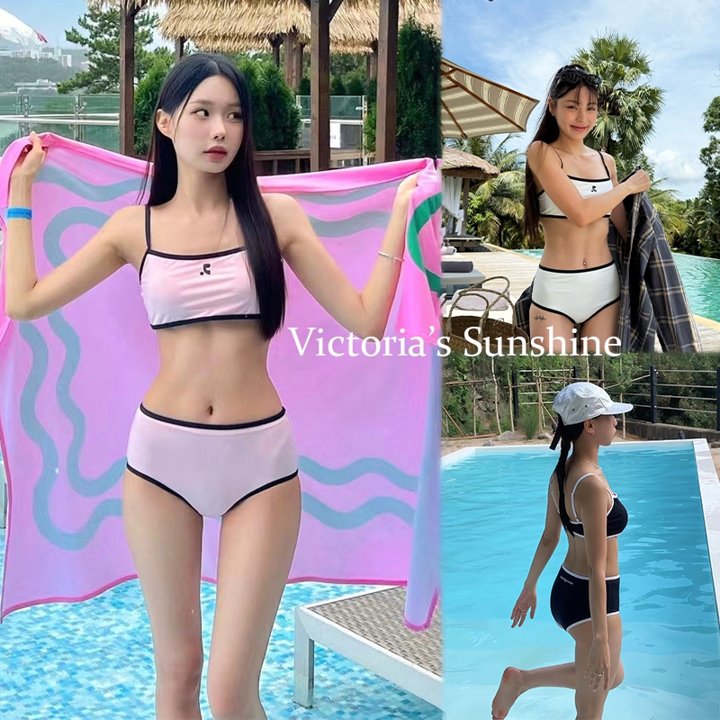 ส่งไวจากไทย ชุดว่ายน้ำบิกินี่ ทูพีช เซ็กซี่ bikini set สไตล์เกาหลี สำหรับผู้หญิง#0941