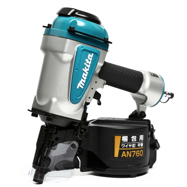 MAKITA เครื่องยิงตะปูแบบม้วน รุ่น AN760 ขนาดตะปู 45-75 มม. แรงดัน 0.49-0.83 MPA สามารถปรับระดับความล