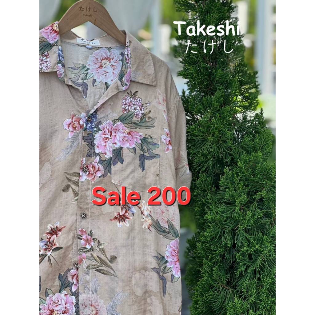 เสื้อเชิ้ตแขนสั้นฮาวาย  Takeshi