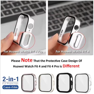 【กรณี + สายรัด】สายซิลิโคนแม่เหล็ก For HUAWEI Watch Fit4//Fit 4Pro สายรัดกีฬา + กรณีพีซี For Huawei Fit 4 4 Pro Strap