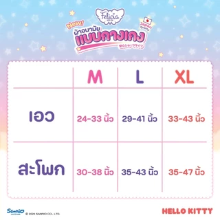 Felicia Sanitary Napkin Pants M (4 pcs.) 2 g. ผ้าอนามัยแบบกางเกง