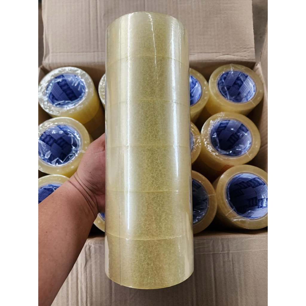 (1 แพ็ค) เทปใส หน้ากว้าง 2 นิ้ว ยาว100 หลา หนา 45 ไมครอน เทปกาวใส ยี่ห้อ Phoenix Tape