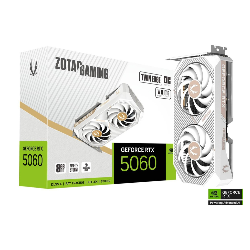 ZOTAC GAMING GeForce RTX 5060 Twin Edge OC White Edition (ZT-B50600Q-10M)