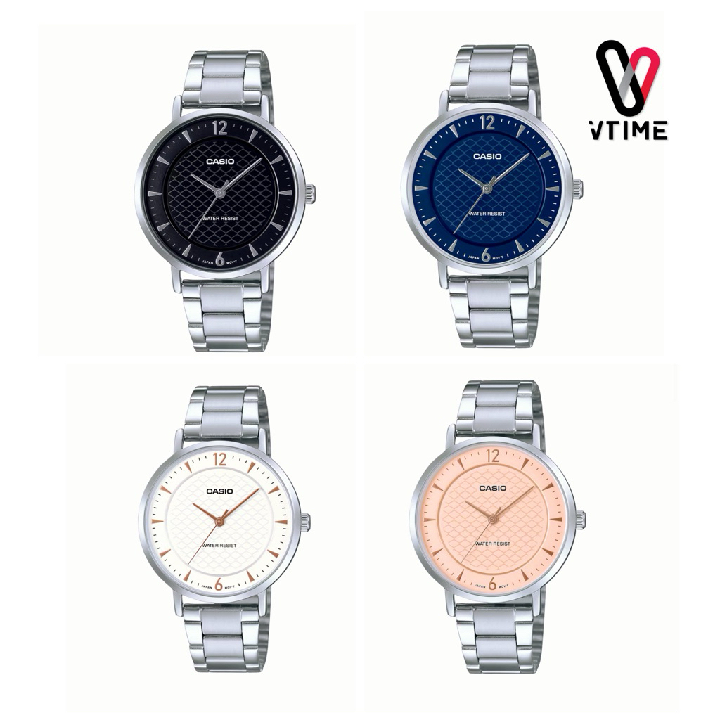 CASIO นาฬิกาผู้หญิง รุ่น LTP-VT04D-1A | LTP-VT04D-2A | LTP-VT04D-4A | LTP-VT04D-7A