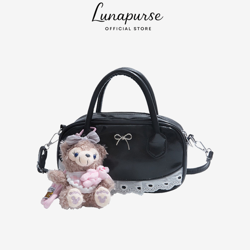 แฟชั่นใหม่ กระเป๋าใต้วงแขน กระเป๋าสี่เหลี่ยมเล็ก เวอร์ชั่นเกาหลี สไตล์บัลเลต์ หวานหรู