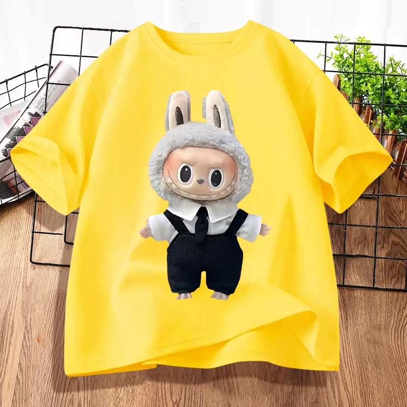 D919เสื้อยืดแขนสั้น]ลายลาบู้บู้ ใส่ได้ทั้งชายและหญิง ลายแฟชั่นสวย
