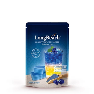 ลองบีช ผงอัญชัน 100% ขนาด 100 กรัม LongBeach Butterfly Pea Powder 100g.