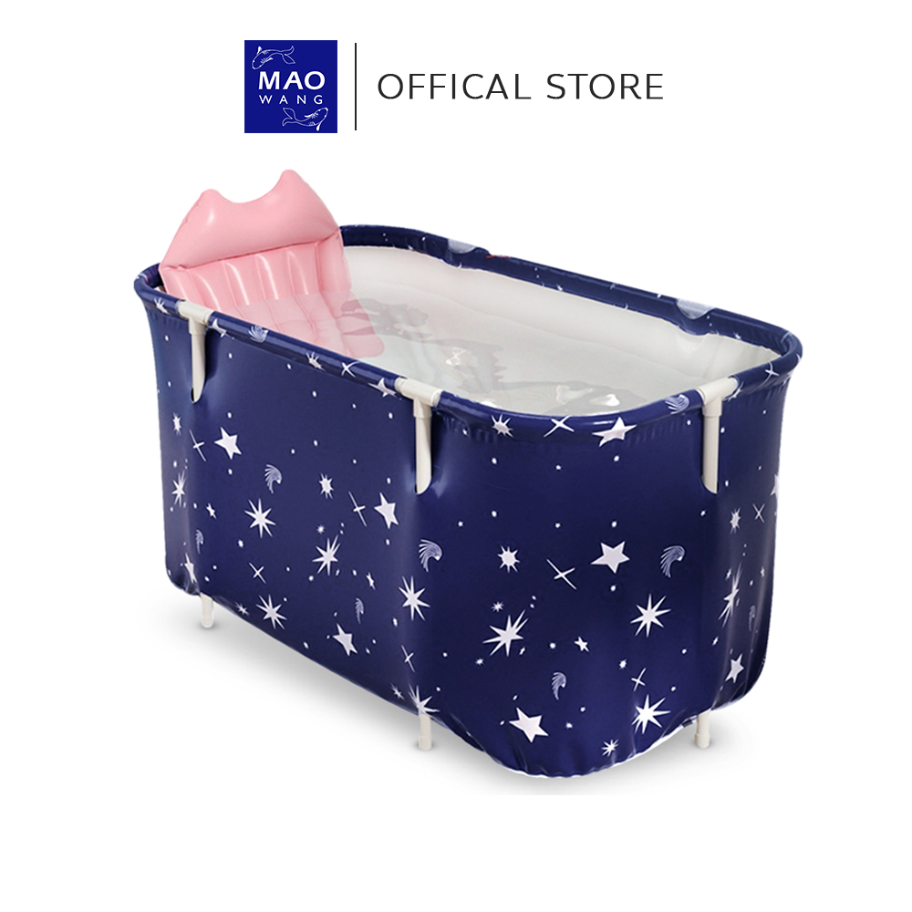 MAO อ่างแช่น้ำ สำหรับเด็กและผู้ใหญ่ พับเก็บได้ วัสดุหนา 6 ชั้น Folding Bathtub