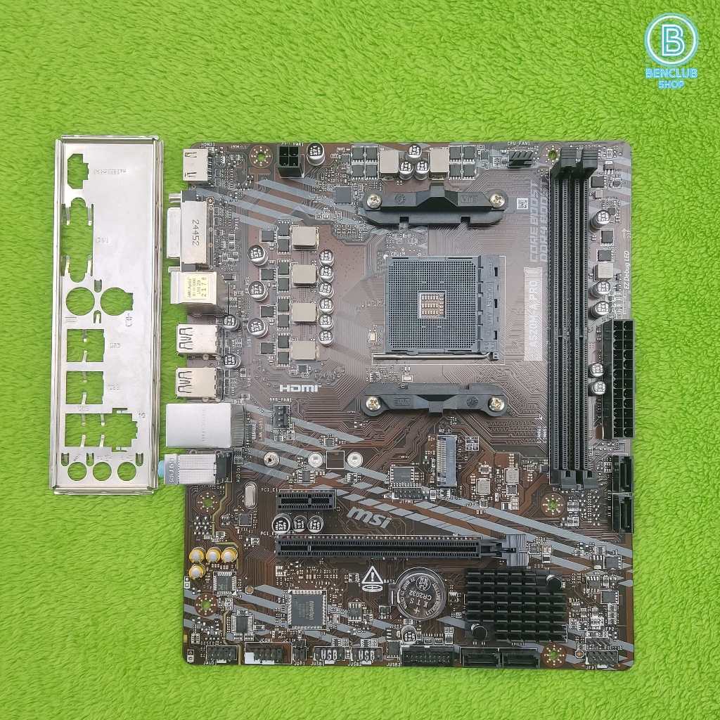 MB MSI A520M-A PRO AM4 อุปกรณ์มีตัวและฝาหลัง ประกันศูนย์Advice 04/27 เมนบอร์ดมือสอง