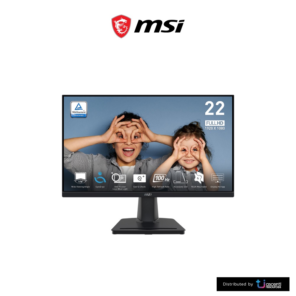 MSI PRO MP225V MONITOR(VA FHD100Hz)ประกัน 3 Years