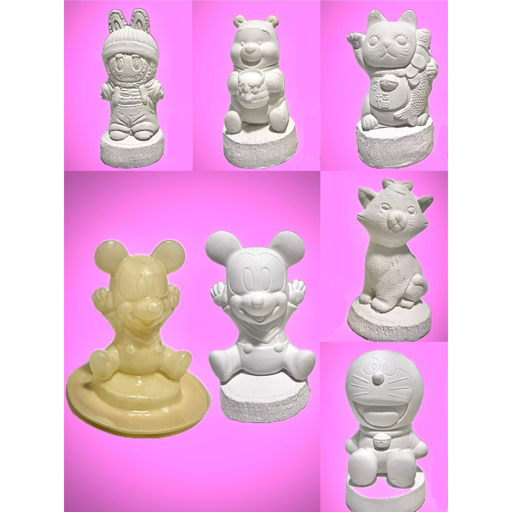 แม่พิมพ์ยางพาราสำหรับเทตุ๊กตาปูนปาสเตอร์ขนาด 4-6 inch