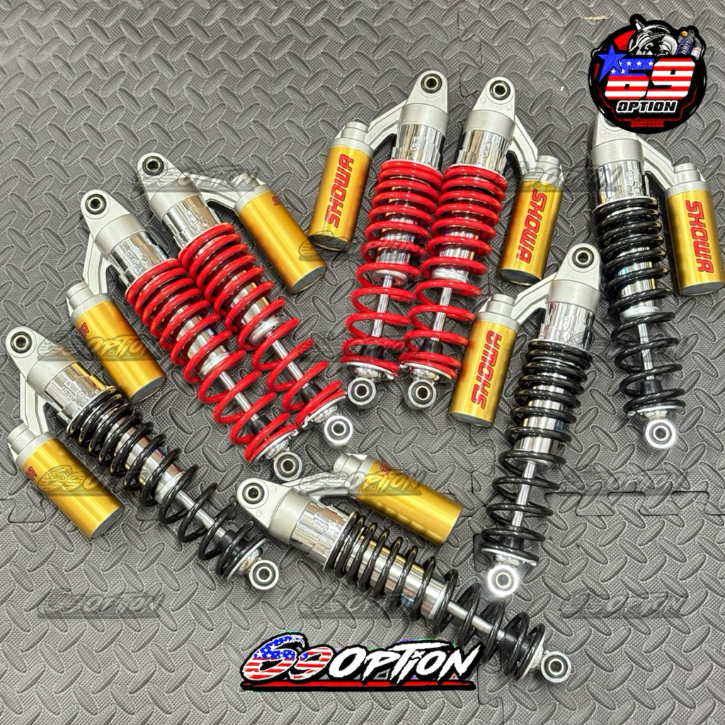 โช๊คหลัง SHOWA เทค2 กระป๋องทอง  สูง 330 มิล สำหรับเวฟทุกรุ่น