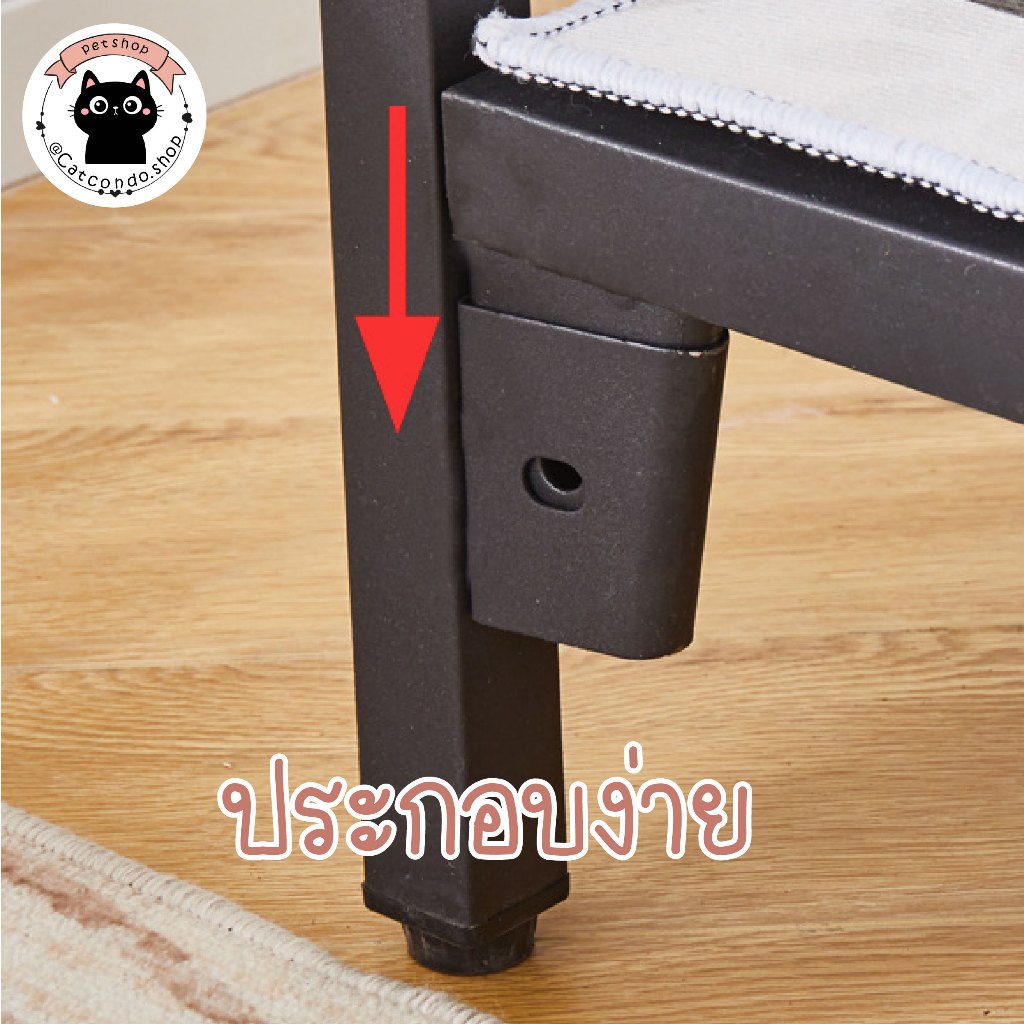 🌵 เตียงจัมโบ้สุนัข เตียงนอนสัตว์เลี้ยง ที่นอนสุนัข ที่นอนแมว เตียงเหล็กสัตว์เลี้ยง ทนทานสูง 🌵 รูปที่ 5