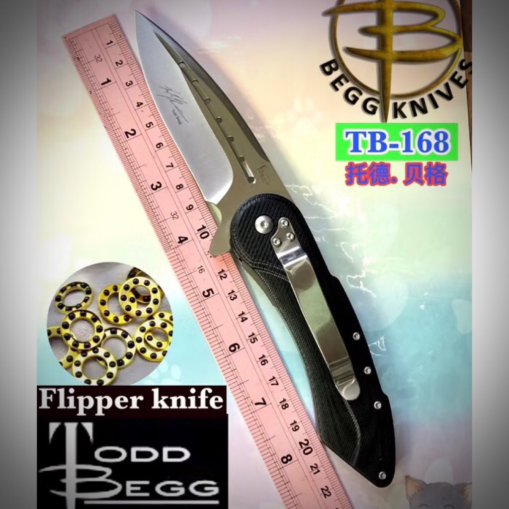 High quality flipper knife TB-168 for collection and use camping 🏕️