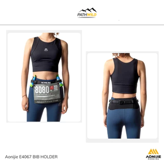 AONIJIE E4076 Running Bib Belt เข็มขัดสำหรับติดบิบ เบอร์วิ่ง ปรับกระชับได้ตามรอบเอว ใส่ได้ทุกไซส์ มีช่องใส่เจล 6 ช่อง