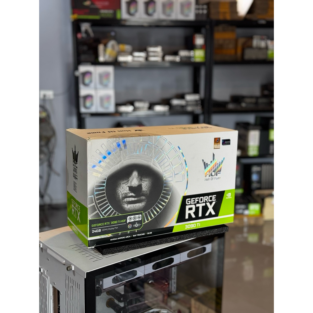 VGA (การ์ดแสดงผล) GALAX GEFORCE RTX 3090 TI HOF 24GB GDDR6X สินค้ามือสอง ใช้งานน้อย มีประกันร้าน