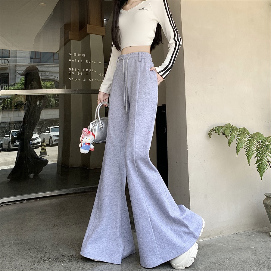 กางเกงขายาว กางเกงลำลอง เอวยืดได้ มีเชือกที่เอว ทรงหลวม#91243 - รูปที่ 6