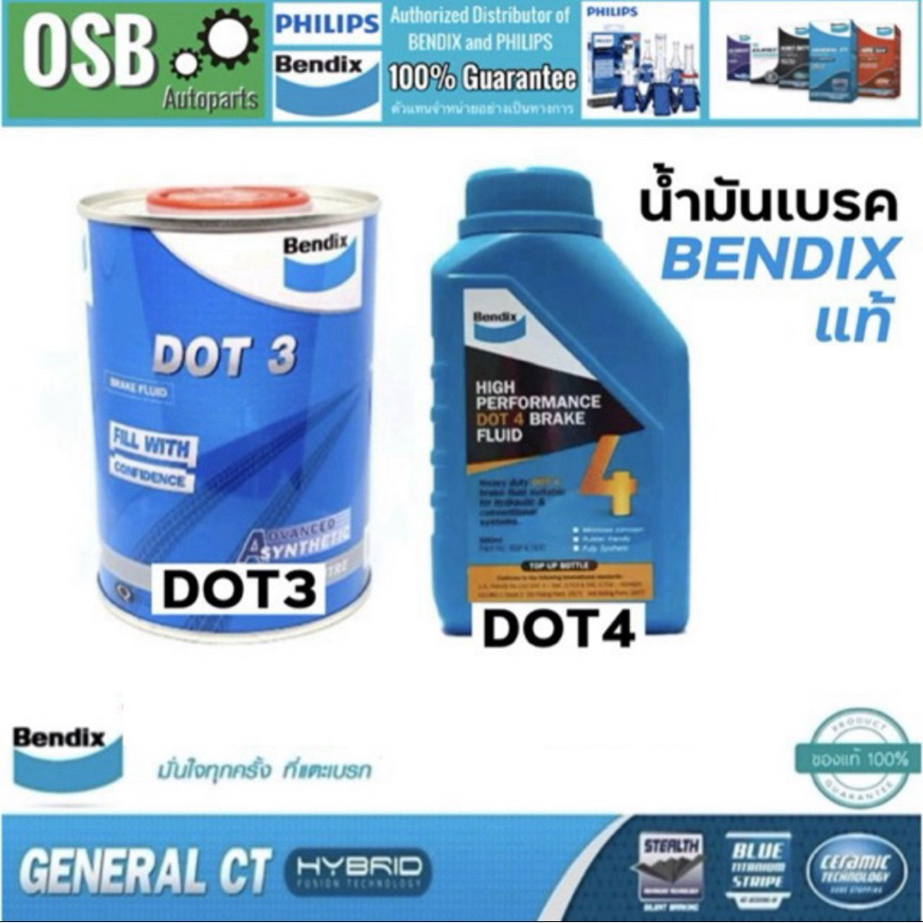 น้ำมันเบรค BENDIX DOT3 DOT4