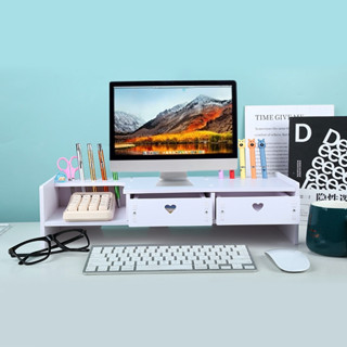 🔥ราคาโรงาน💖พร้อมส่ง ชั้นวางหน้าจอคอมพิวเตอร์ รุ่นสองหัวใจ ที…