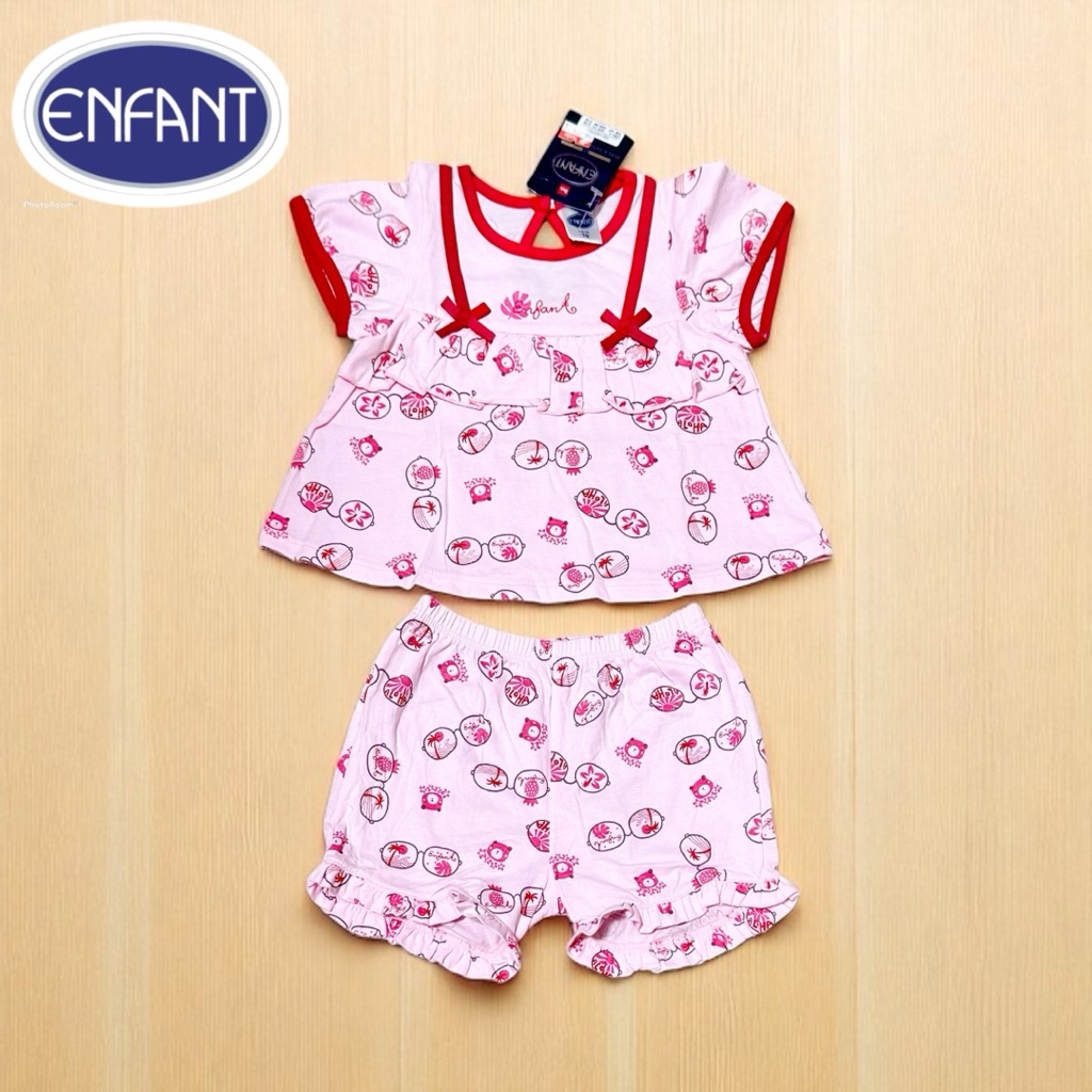 Enfant ชุดเสื้อ+กางเกง (C22) Size 70 (3-6 เดือน) , Size  80 (6-12 เดือน), Size 90 (12-24 เดือน) ราคาป้าย 990.-