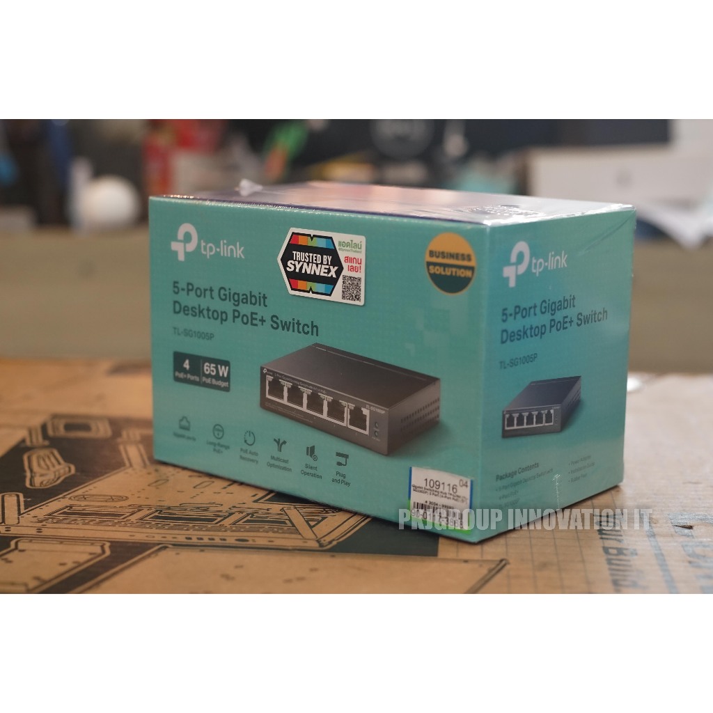 HUB 5 Port ของใหม่ TP-LINK 5 PORTS TL-SG1005P GIGABIT PORT 4 PORTS POE