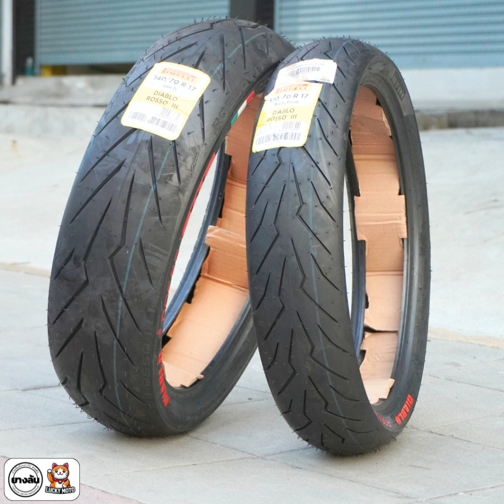🔥พร้อมส่ง🔥 ยาง Pirelli Diablo Rosso 3 ใส่รถคลาส 𝟭𝟱𝟬-𝟰𝟬𝟬 ซีซี | ขนาด 𝟭𝟭𝟬 𝟭𝟰𝟬 𝟭𝟱𝟬 ขอบ 𝟭𝟳