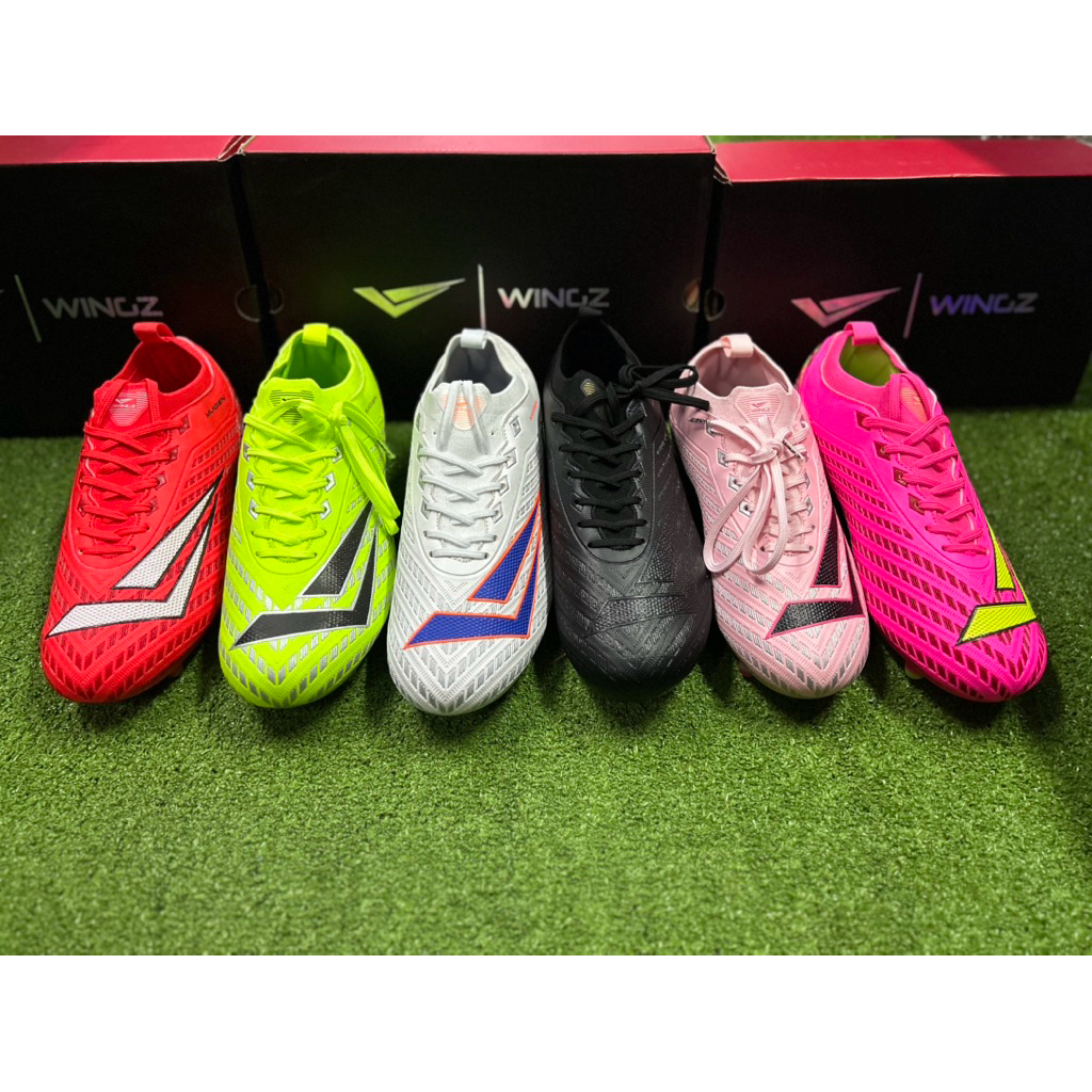 {รับประกันสินค้าของแท้100%}รองเท้าฟุตบอลสตั๊ด Wingz Mugen