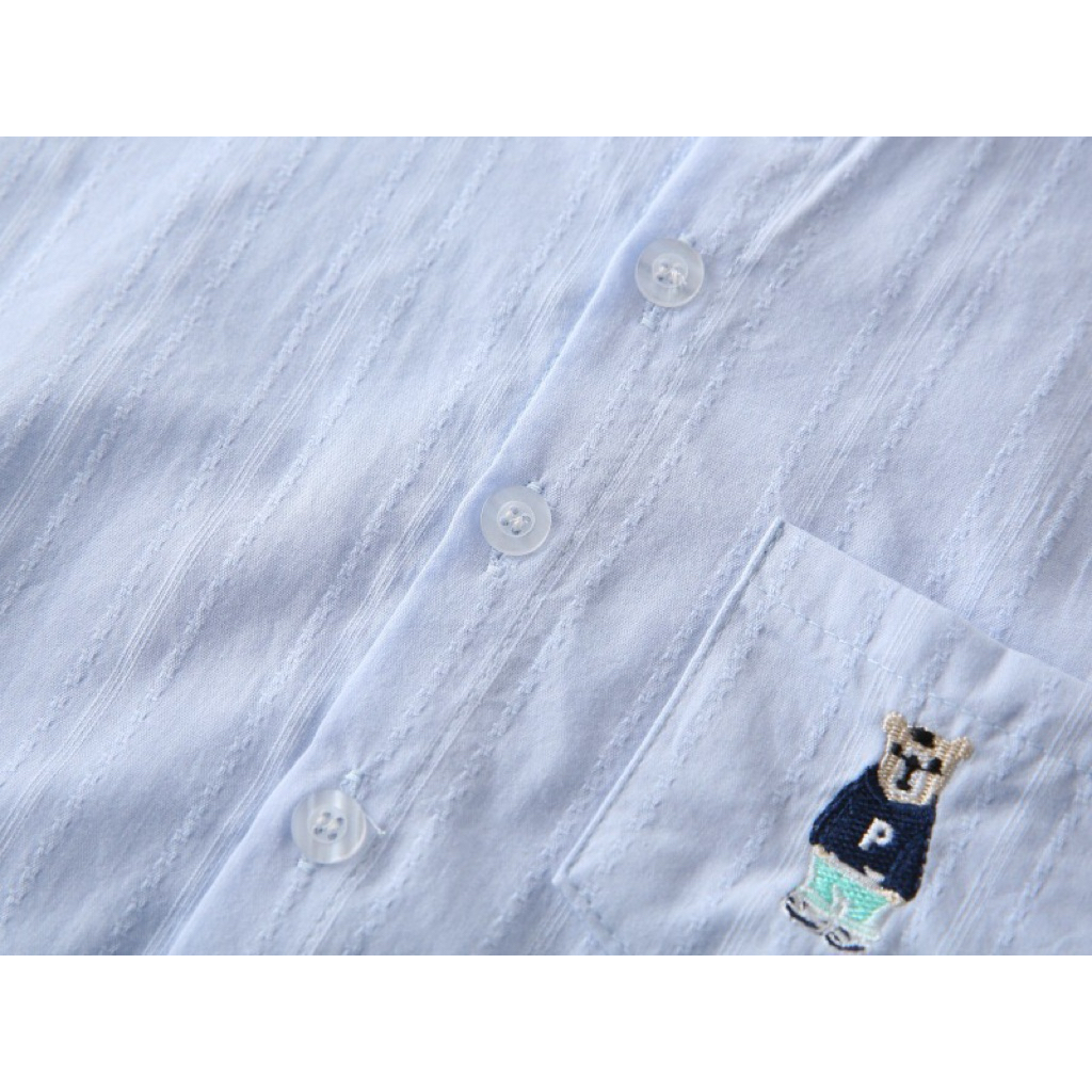 AB291 เสื้อเชิ้ตเด็ก ผ้าใส่สบาย เสื้อแขนสั้น แฟชั่นเด็ก รูปที่ 6