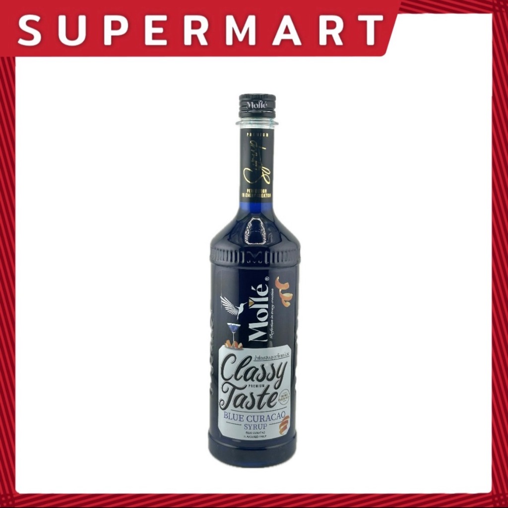 SUPERMART Molle Blue Curacao Syrup 710 ml. #1108665