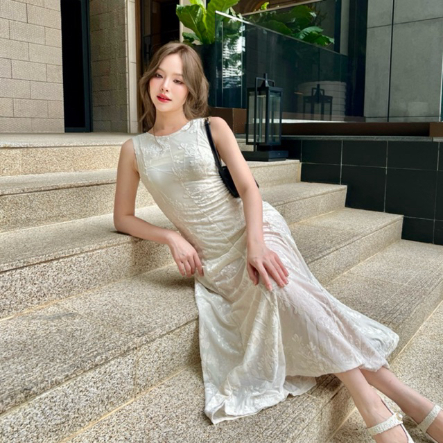 #KATI335ꕤ ‎⸝ ⸝ ⸝ Ethereal Grace Dress◞✿