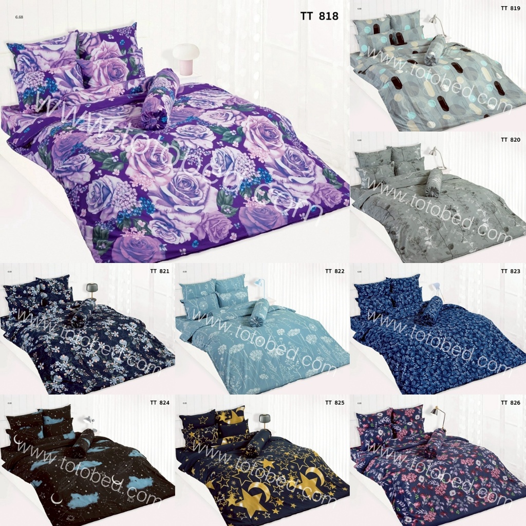 ผ้าปูที่นอน พิมพ์ลาย TOTO [JUL.2025] TT818 TT819 TT820 TT821 TT822 TT823 TT824 TT825 TT826