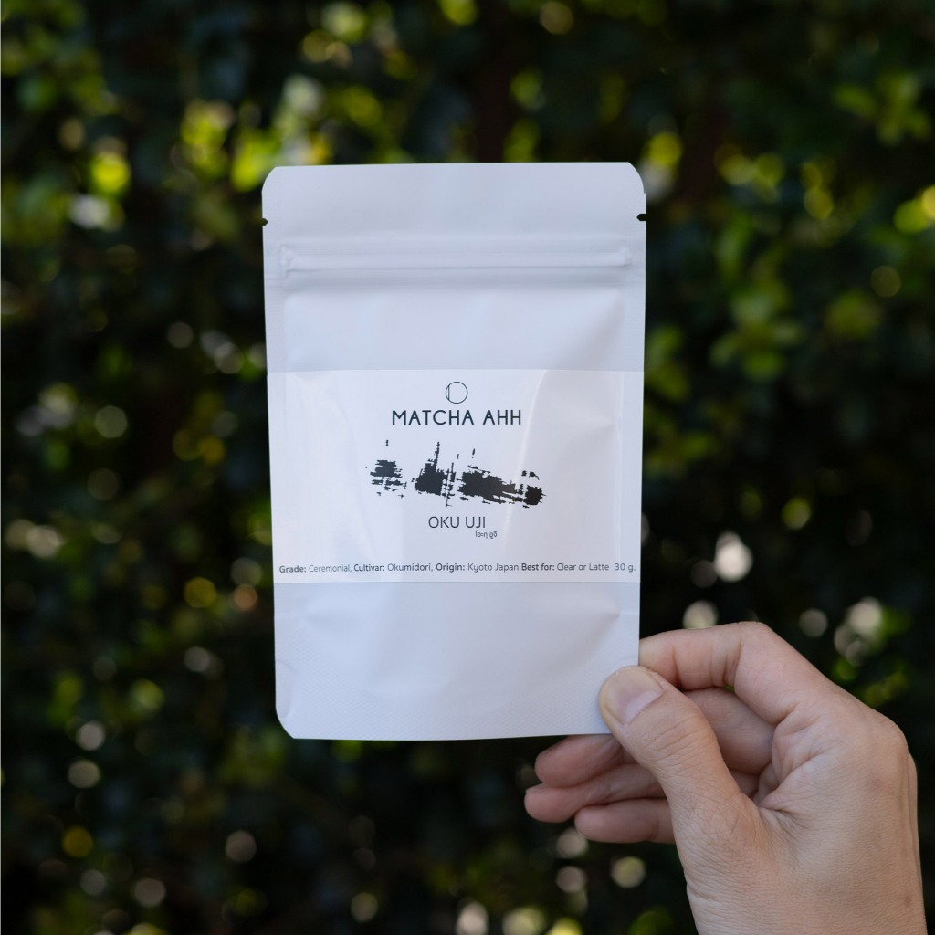 มัทฉะ Oku Uji 30g โทนดอกไม้เบาๆ [Matcha AHH] | มัทฉะเกรดพิธี Okumidori จากอูจิ | นำเข้าจากญี่ปุ่น | 