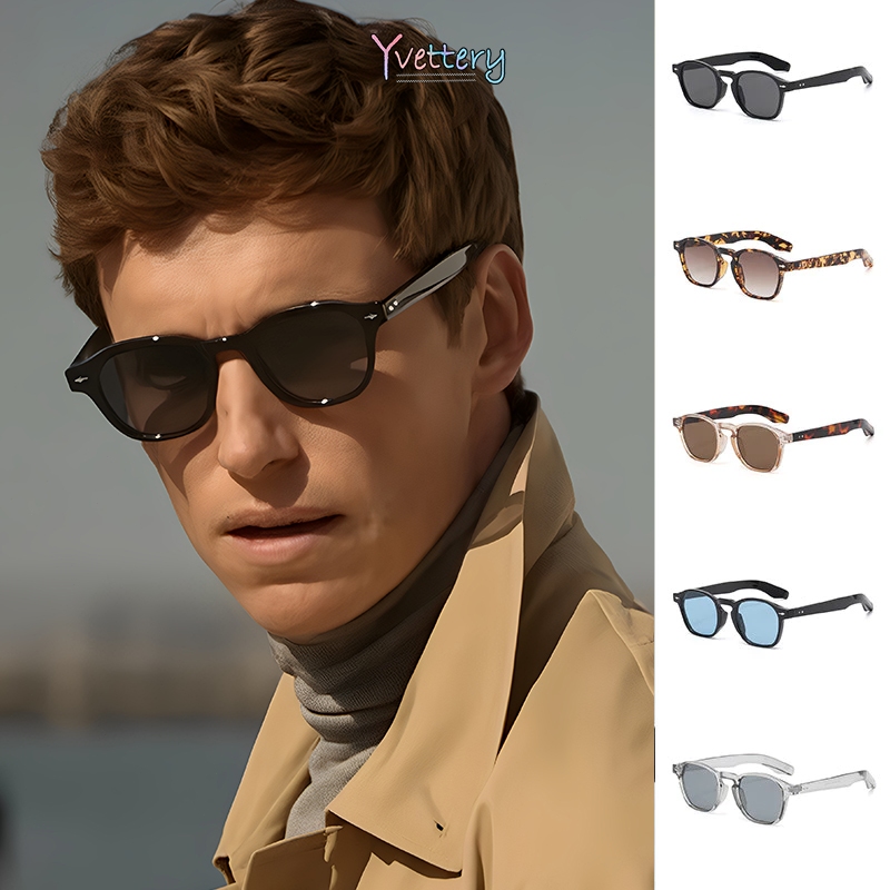 ร้านค้าไทย🔥แว่นตากันแดดแฟชั่น Eddie Redmayne UV400วินเทจระดับไฮเอนด์  2025ใหม่เป็นที่นิยมสําหรับผู้ห