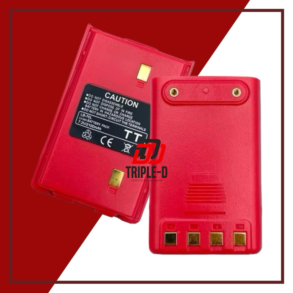 แบตเตอรี่วิทยุสื่อสาร สีแดง (รับประกัน 3 เดือน) ของแท้ ICOM IC-290 IC-092 IC-950 IC-280 MS-11 MS-12 