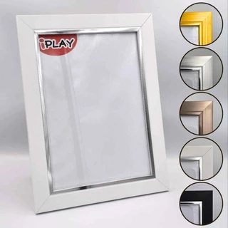 กรอบรูปโมเดิร์น A4 4x6 5x7 6x8 A5 7x10 8x10 8x12 9x11นิ้ว ขอบ1.5"/1701 มีกระจก มีขาตั้ง มีที่แขวน