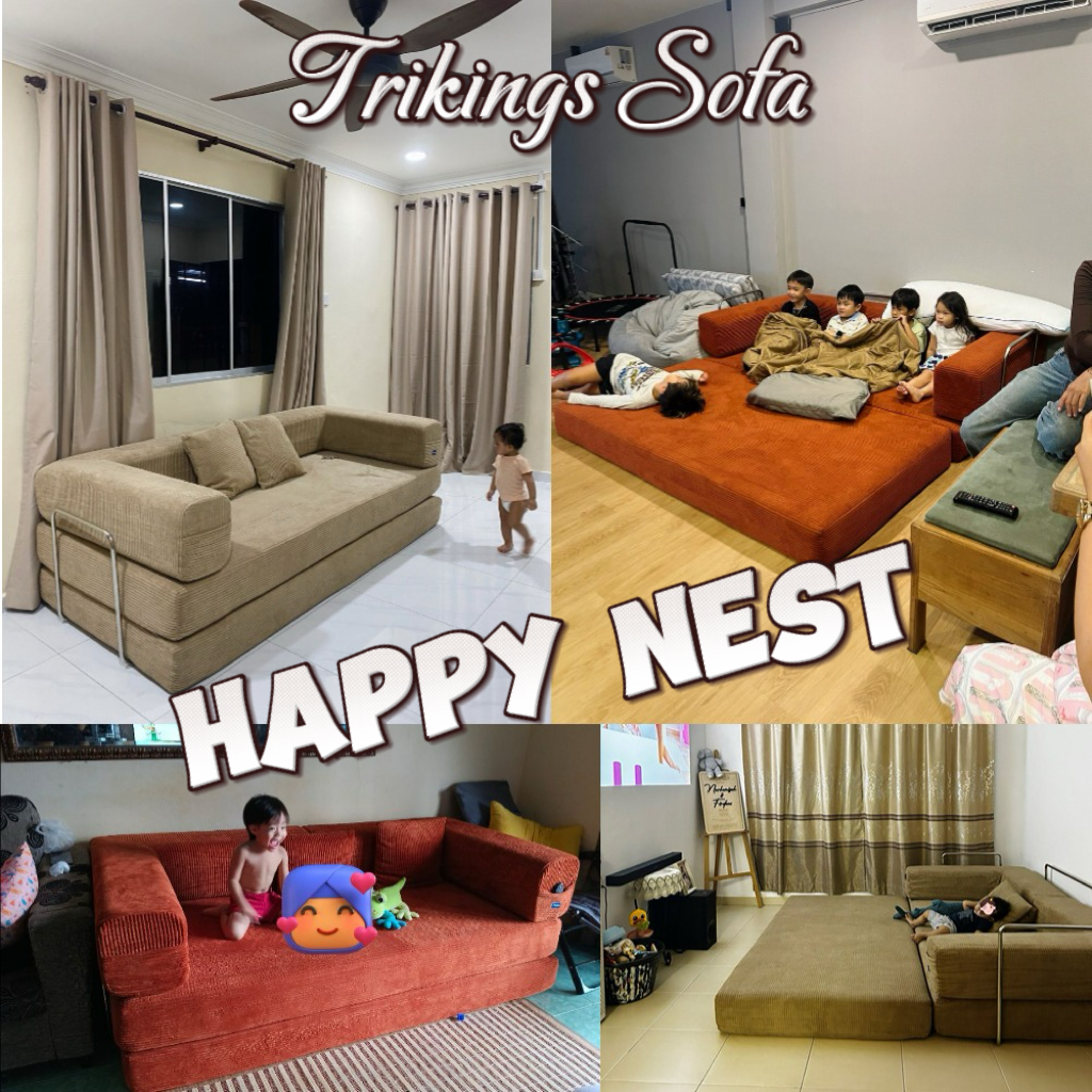 Trikings โซฟาพับเก็บได้ โซฟาหลายฟังก์ชัน โซฟาแบบมินิมอล 2-3ที่นั่ง ขนาด 150-200ซม - รูปที่ 6