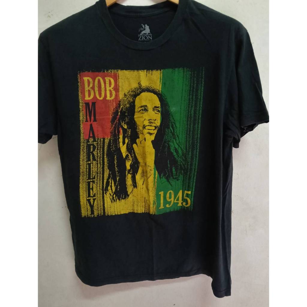 เสื้อยืดมือสอง Bob Marley Zion Rootawear 1945