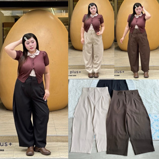 /WP/ กางเกงขายาวสาวอวบ มีไซส์เอว34-46 เอวสูงเก็บพุง แมทช์ง่า…