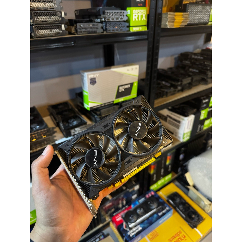 การ์ดจอ (VGA) GEFORCE GTX1650 4GB DDR6 DUALFAN สินค้าครบกล่อง สภาพสวยมีของพร้อมส่งด่วน