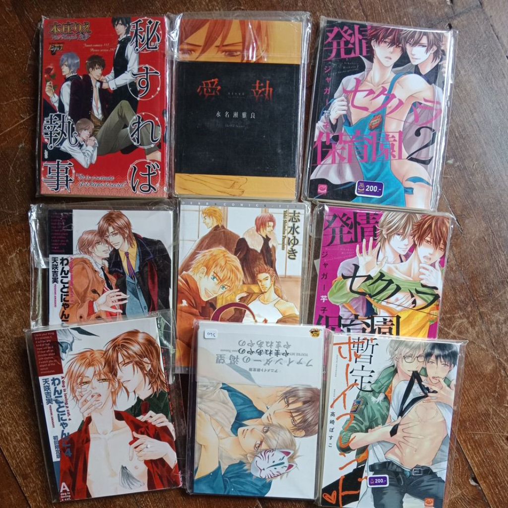 หนังสือการ์ตูนวาย uncut มือสองสภาพดี