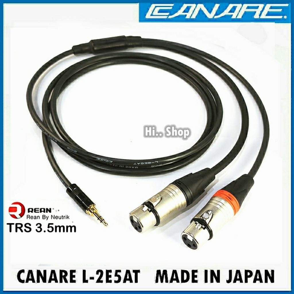 Canare สายY AUX3.5-XLR(เมีย) L/R สายCanare L-2E5AT /หัวREAN-Lidge