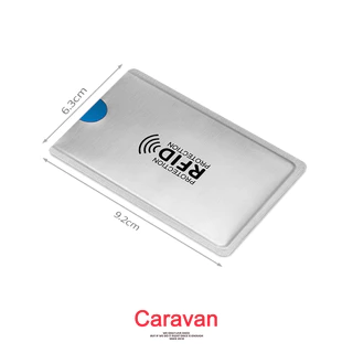 Caravan Crew RFID Card holder ปลอกบัตรเครดิต ที่ใส่บัตร RFID อลูมิเนียมความปลอดภัย,