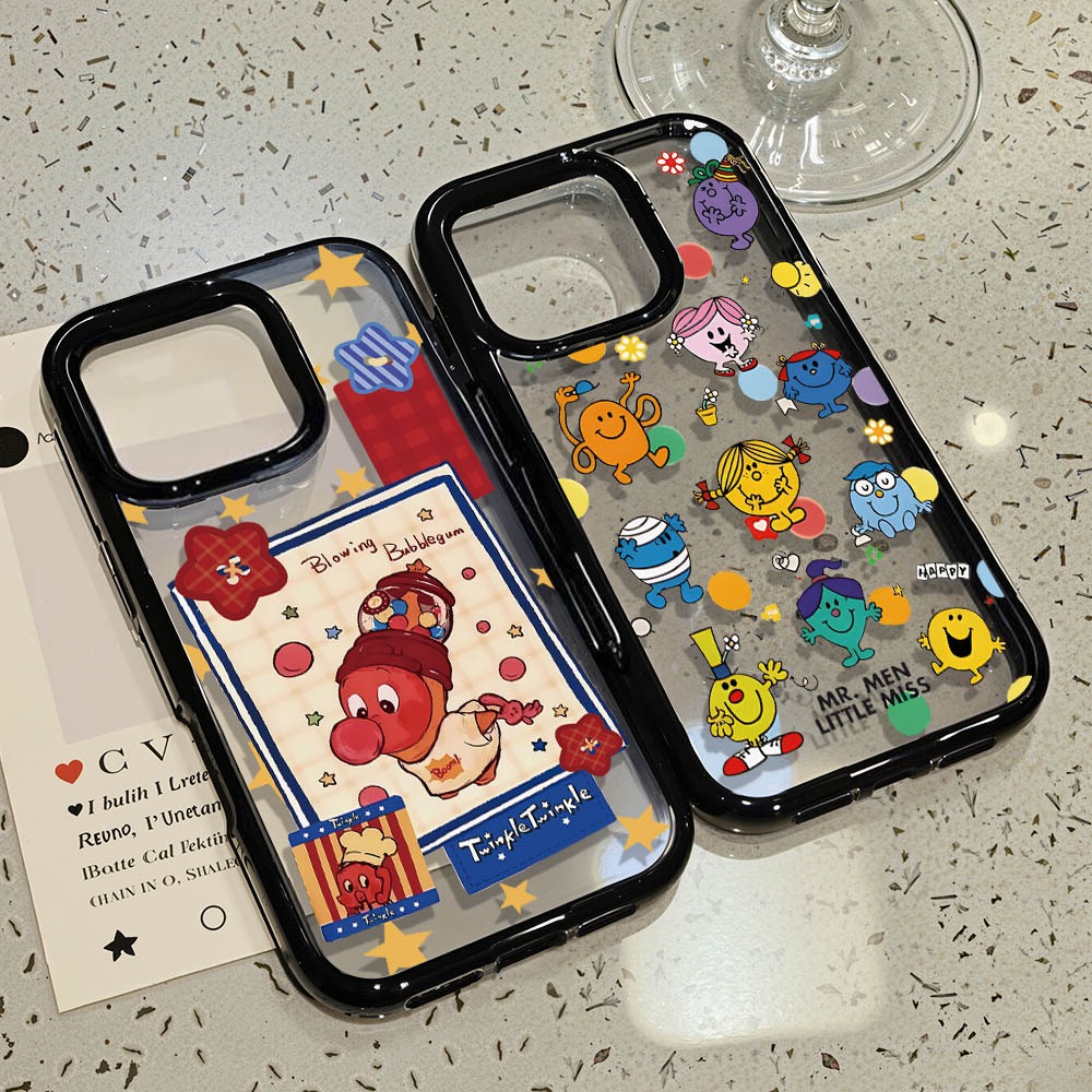 เคสโทรศัพท์ For iPhone 11 13 16 ProMax Case iPhone 13 14 15 ProMax 12 13 ProMax 13 14 Proเคสโทรศัพท์มือถืออะครีลิครูใหญ่