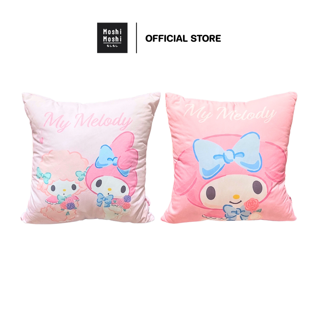 Moshi Moshi หมอนอิง หมอนเหลี่ยม ลาย Mymelody ลิขสิทธิ์แท้จากค่าย Sanrio รุ่น 6100005462-5463