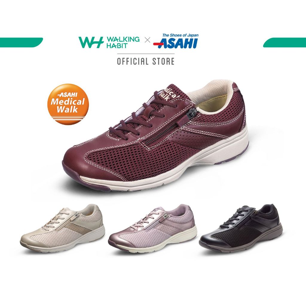Asahi Medical Walk (Women's) รองเท้าสุขภาพเซฟเข่า เดินหมื่นก้าวก็ไม่ปวดเท้า [AMW MS-L]