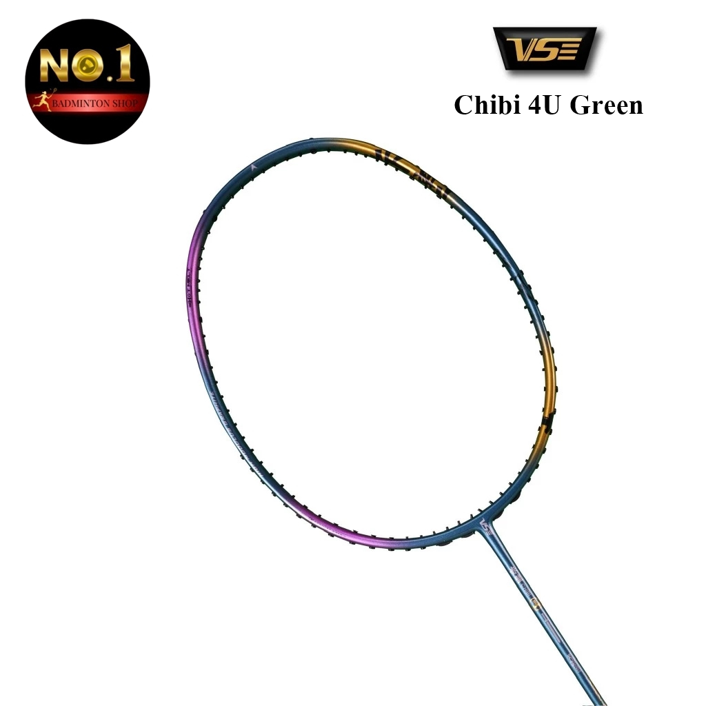 VS ไม้แบดมินตัน รุ่น Chibi 4U Green แท้ 💯 By. No.1 Badminton Shop (โปรดอ่านรายละเอียดก่อนสั่ง)