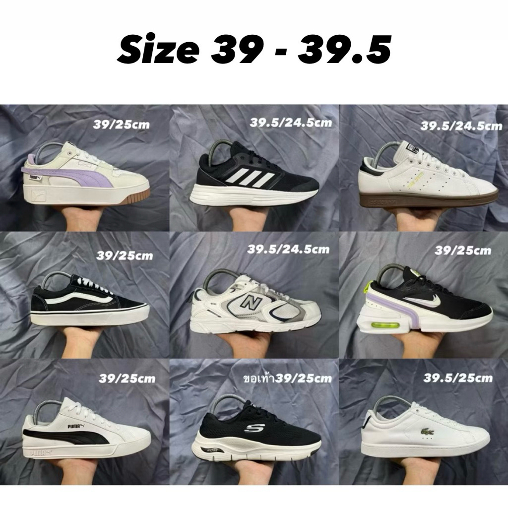 รองเท้ามือสองของแท้ แบรนด์แท้มือสอง  (กรุณาดูรูปเพิ่มเติมก่อนค่ะ)‼️